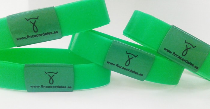 Pulseras de goma personalizadas
