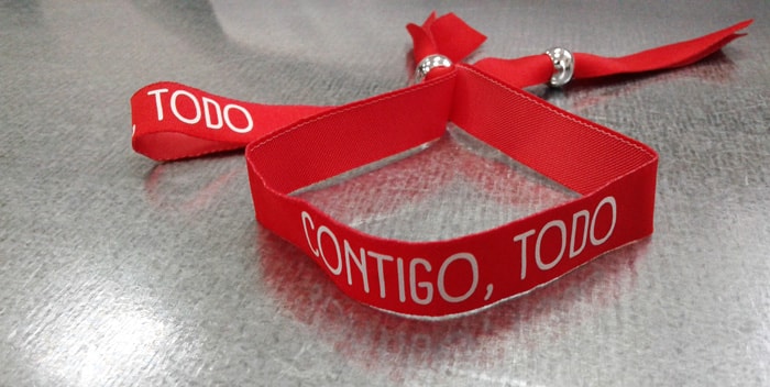 Pulseras personalizadas de tela