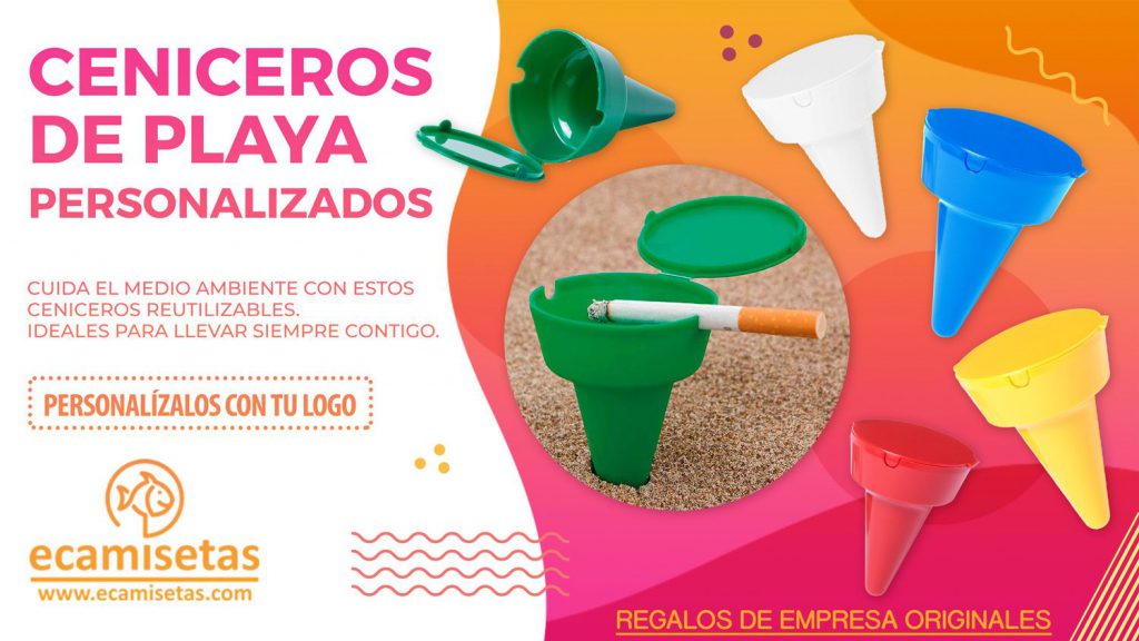 Ceniceros de playa personalizados