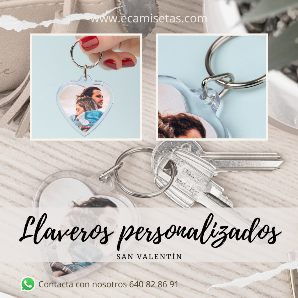 Llaveros personalizados san valentin